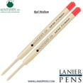 thumbnail image 1 of Lanier Combo Pack - 2 Pack - Monteverde SoftRoll Ballpoint P13 Paste Ink Refill Compatible with most Parker Style Ballpoint Pens - Red (Medium Tip 0.7mm), 1 of 3
