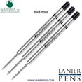 thumbnail image 1 of Lanier Combo Pack - 3 Pack - Monteverde Capless Ceramic Gel P44 Ink Refill Compatible with most Parker Style Ballpoint Pens - Black (Broad Tip 0.9mm), 1 of 3