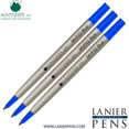 thumbnail image 1 of Lanier Combo Pack - 3 Pack - Monteverde Rollerball P22 Paste Ink Refill Compatible with most Parker Style Rollerball Pens - Blue (Fine Tip 0.6mm), 1 of 3
