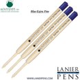 thumbnail image 1 of Lanier Combo Pack - 3 Pack - Monteverde Soft Roll Extra Fine Ballpoint P11 Paste Ink Refill Compatible with most Parker Style Ballpoint Pens - Blue (Extra Fine Tip 0.5mm), 1 of 3