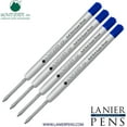 thumbnail image 1 of Lanier Combo Pack - 4 Pack - Monteverde Soft Roll Super Broad Ballpoint P15 Paste Ink Refill Compatible with most Parker Style Ballpoint Pens - Blue (Super Broad Tip 1.4mm), 1 of 3