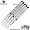 thumbnail image 1 of Lanier Combo Pack - 5 Pack - Monteverde Capless S42 Gel Ink Refill Compatible with most Sheaffer Style Ballpoint Pens - Black (Fine Tip 0.6mm), 1 of 3