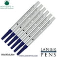 thumbnail image 1 of Lanier Combo Pack - 6 Pack - Monteverde Rollerball S22 Paste Ink Refill Compatible with most Sheaffer Style Rollerball Pens - BlueBlack (Fine Tip 0.6mm), 1 of 3