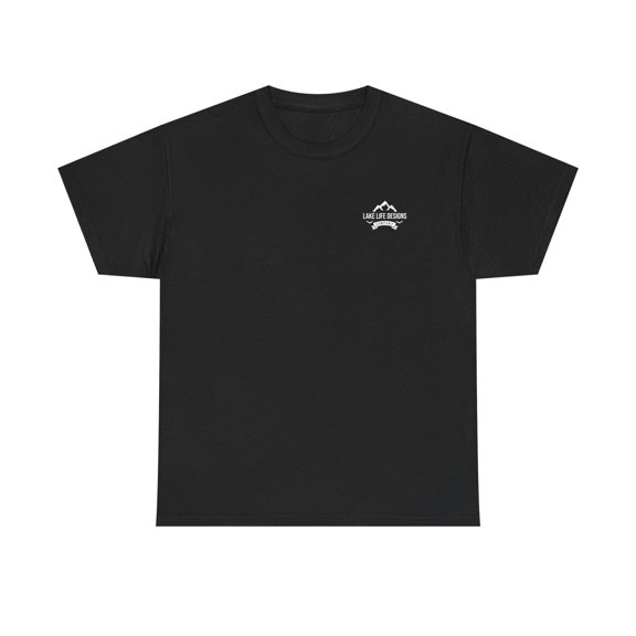 Lanier Lake Life Heavy Cotton Tee - Front and Back Print - Georgia Lake