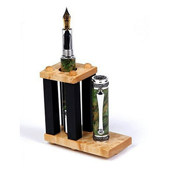 Lanier Pens - Birds Eye Maple and Ebony Upright Stand - 1 Pen