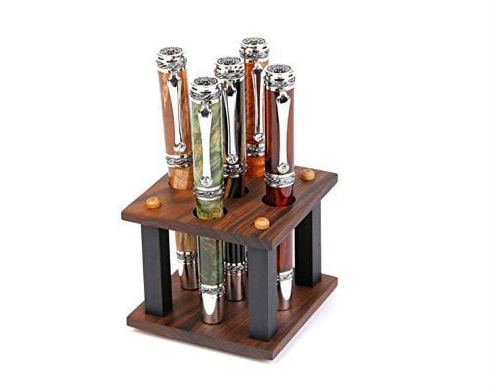 Lanier Pens - Rosewood and Ebony Upright Pen Stand - 5 Pens