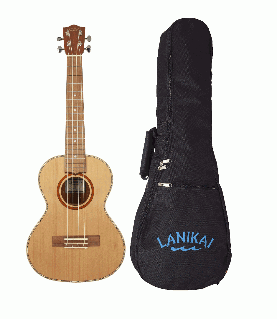 Lanikai CDST-T Solid Cedar Top Satin Finish Tenor Ukulele