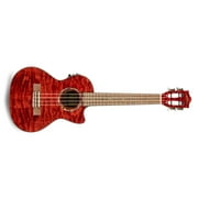 Lanikai Quilted Maple Red Stain Tenor with Kula Preamp A/E Ukulele