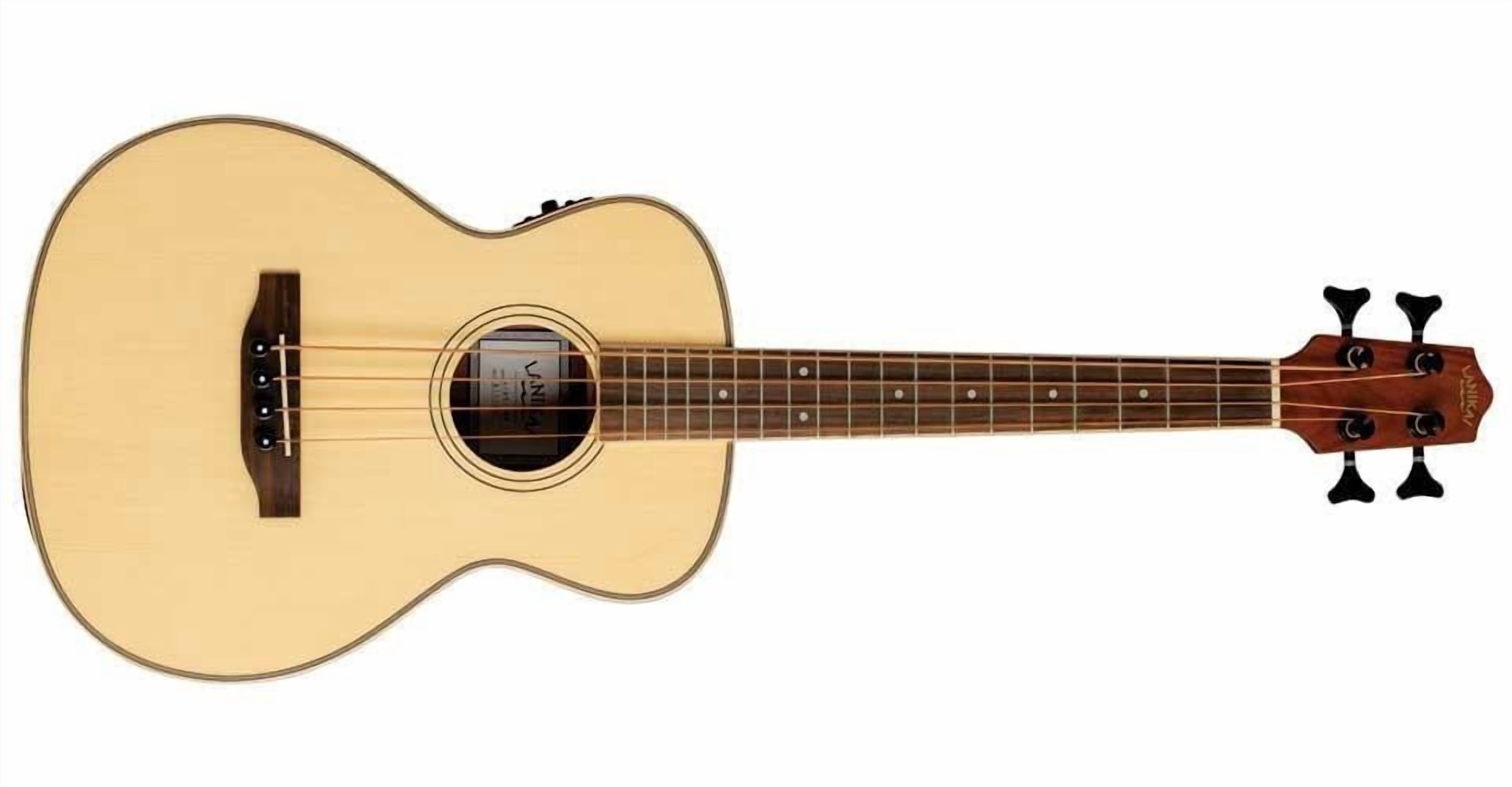 Lanikai Solid Spruce Top Acoustic-Electric Bass Ukulele Natural