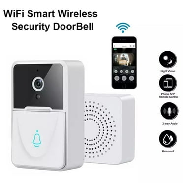 Lankey Smart Video Doorbell with Chime Wireless Camera Doorbell 1080P HD, Human Motion Detection, 2.4G Wi-Fi, Night Vision, Free Cloud Storage, 2-Way Audio, for Ios & Android Phone