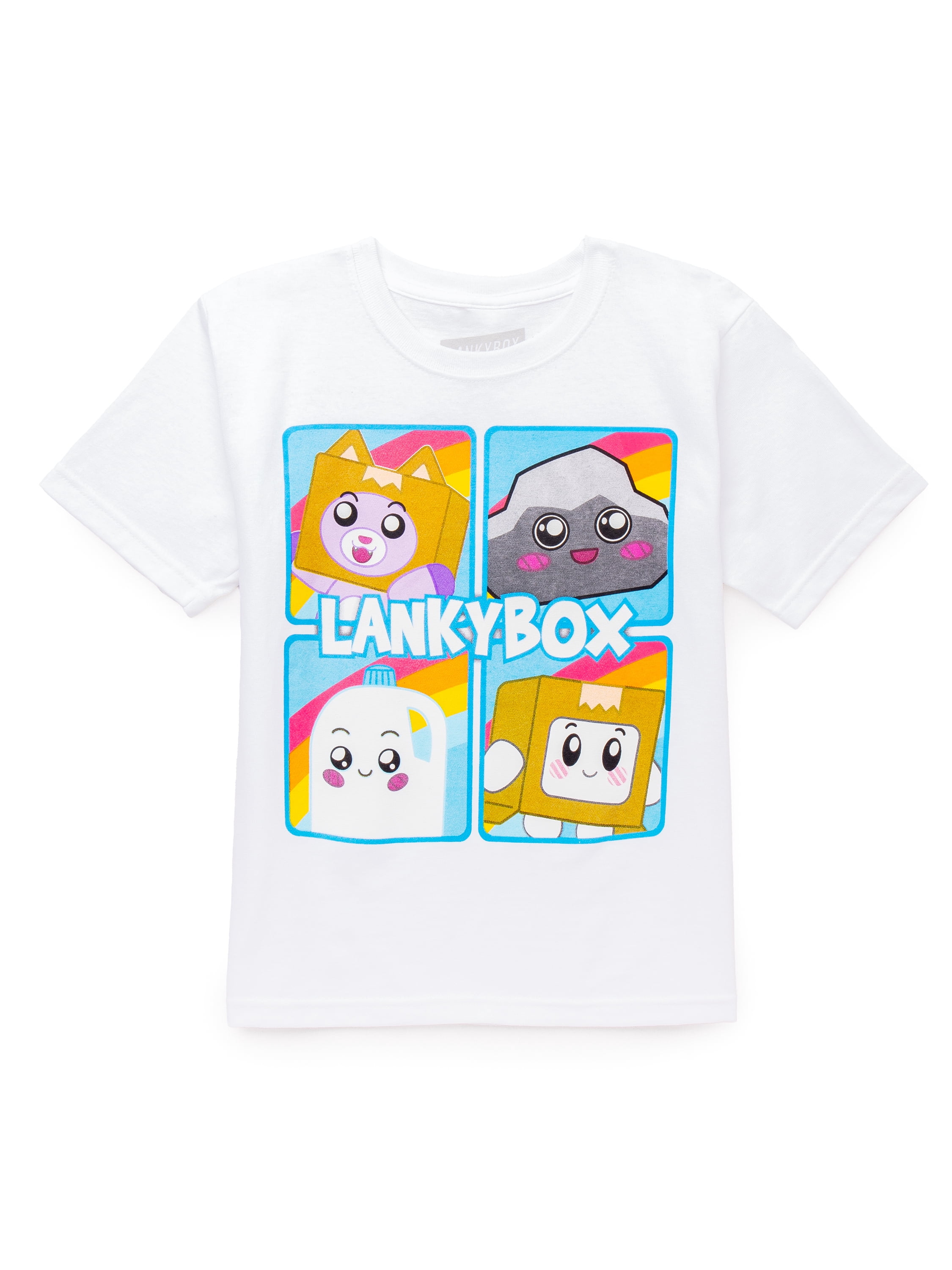 LankyBox Boys' Cotton Graphic Tee with Short Sleeves, Sizes XS-XL