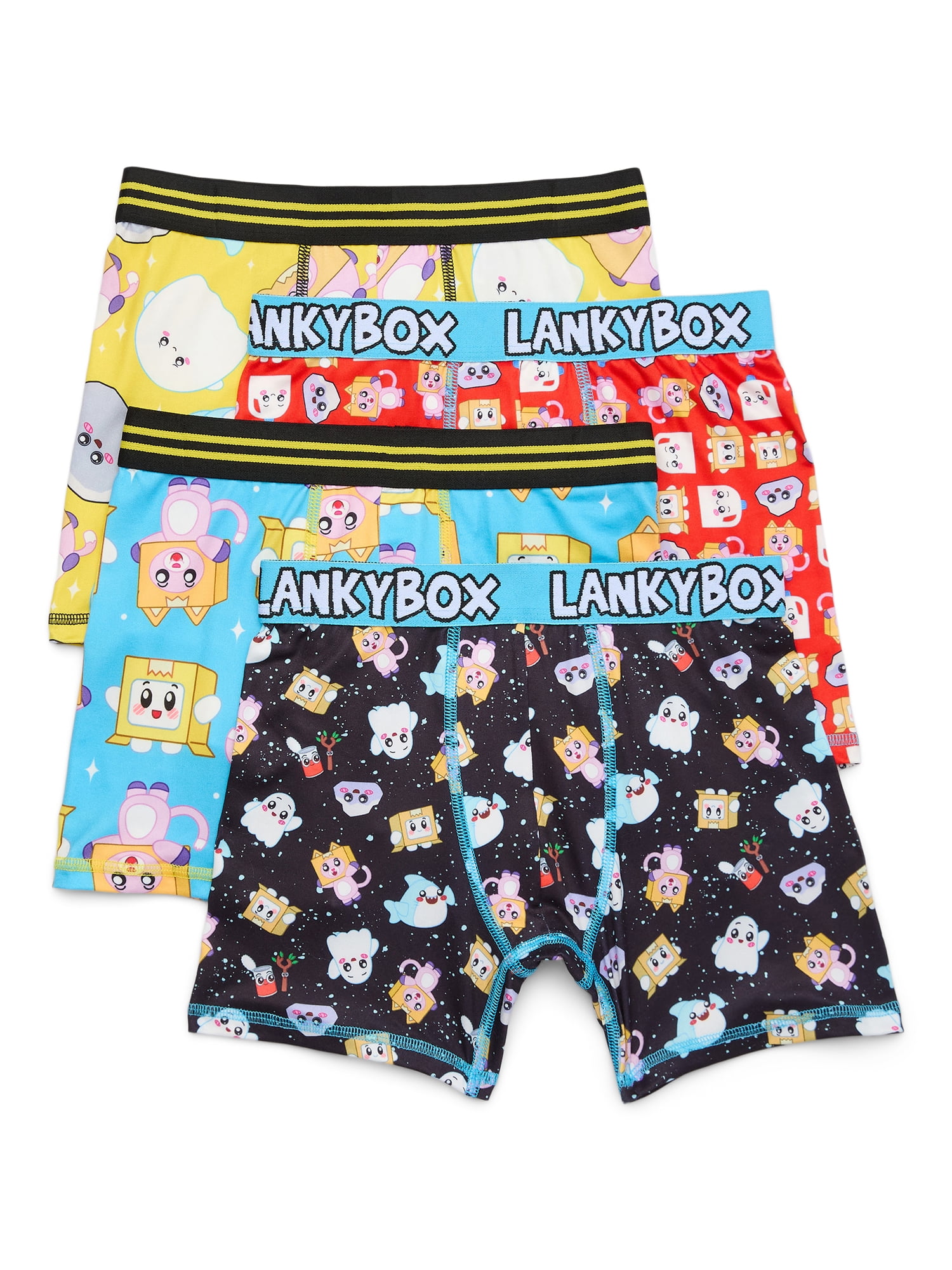 【福袋セール】 Underwear, Briefs Boxer Boys Box Lanky 4-Pack, XS-XL Sizes Clothing