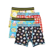 Lanky Box Boys Boxer Briefs Underwear, 4-Pack, Sizes XS-XL