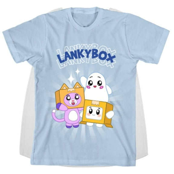 Lanky Box Boys Costume Cape Short Sleeve T-Shirt, Sizes XS-2XL