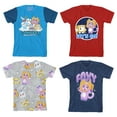 thumbnail image 1 of Lanky Box Rainbow Character Art Boy's 4-Pack Crew Neck Short Sleeve T-shirt Set 5T, 1 of 7