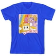 thumbnail image 1 of LankyBox Boxy & Foxy Crew Neck Short Sleeve Royal Blue Boy's T-shirt-Medium, 1 of 3