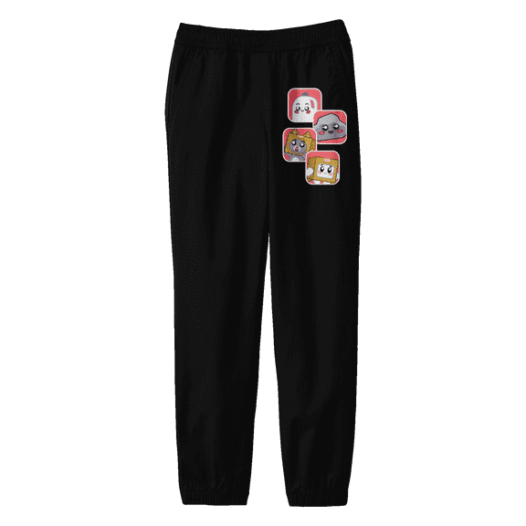 LankyBox Characters Youth Black Jogger Pants-Medium
