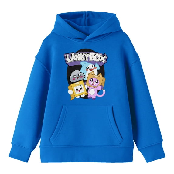 LankyBox Characters Youth Royal Blue Long Sleeve Hoodie-XL