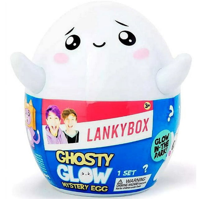 LankyBox Ghosty Glow Mystery Egg (2 Figures, 3 Micro Figures, 1 Squishy ...