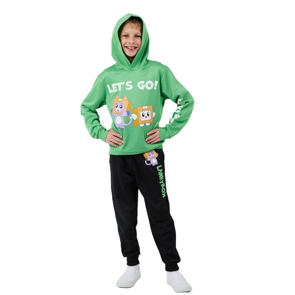 LankyBox Let's Go Boy's 2-Pack Hoodie & Sweatpants Combo Set-4