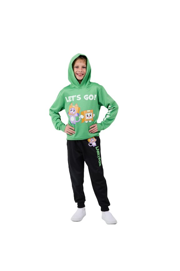 LankyBox Let's Go Boy's 2-Pack Hoodie & Sweatpants Combo Set-4