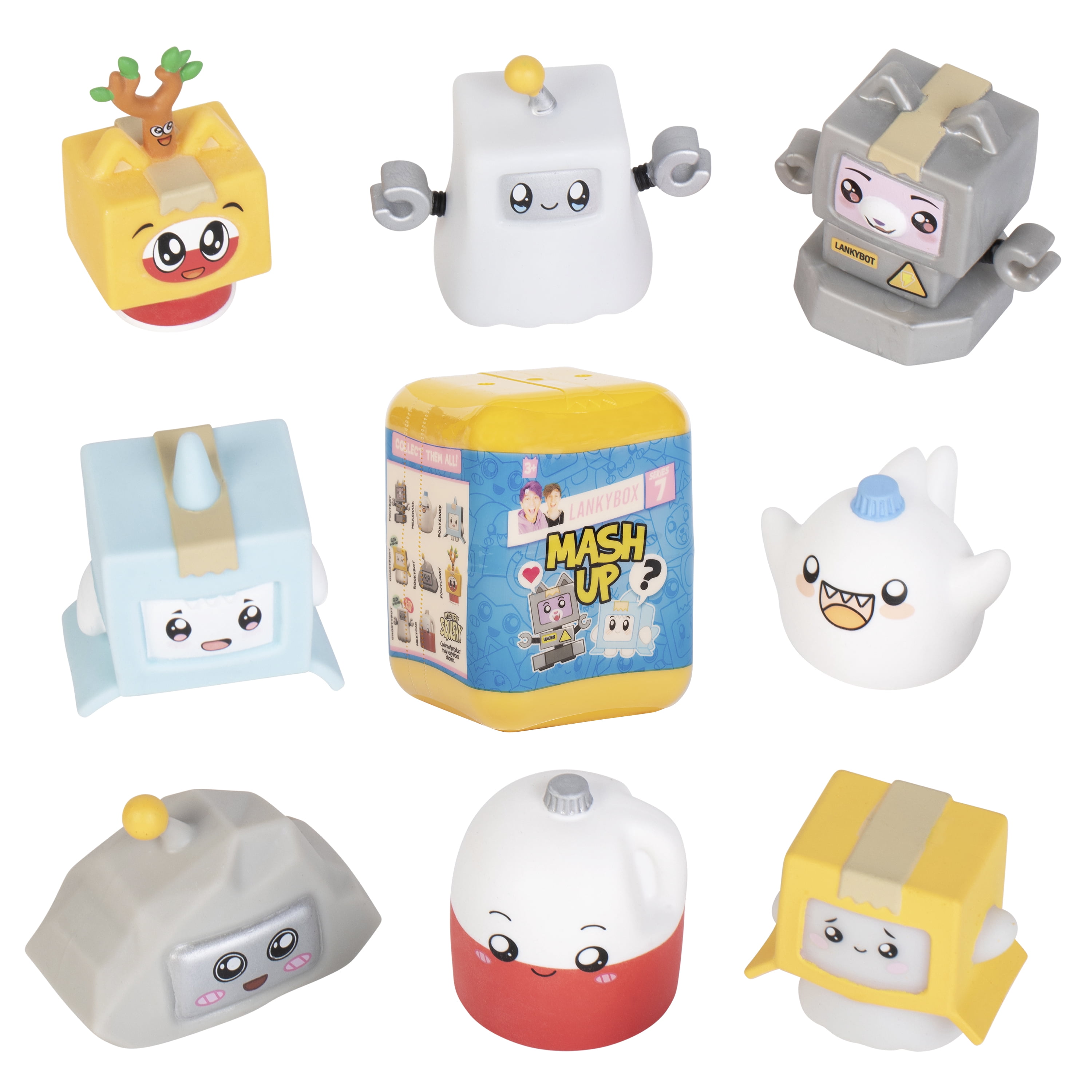 LankyBox Mini Mystery Figures – Series 7, Collectible Mini Figures, Squishy Figures, Officially Licensed LankyBox Merch