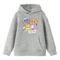 thumbnail image 1 of LankyBox Plush Characters Long Sleeve Athletic Heather Youth Hooded Sweatshirt-XL, 1 of 3