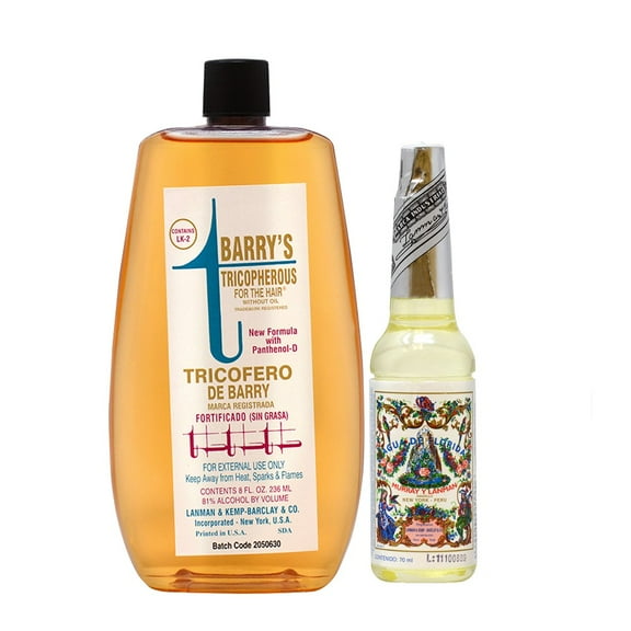 Lanman & Kemp Tricopherous Greasless 8oz + Aqua De Florida Peru 70ml (2.37oz)