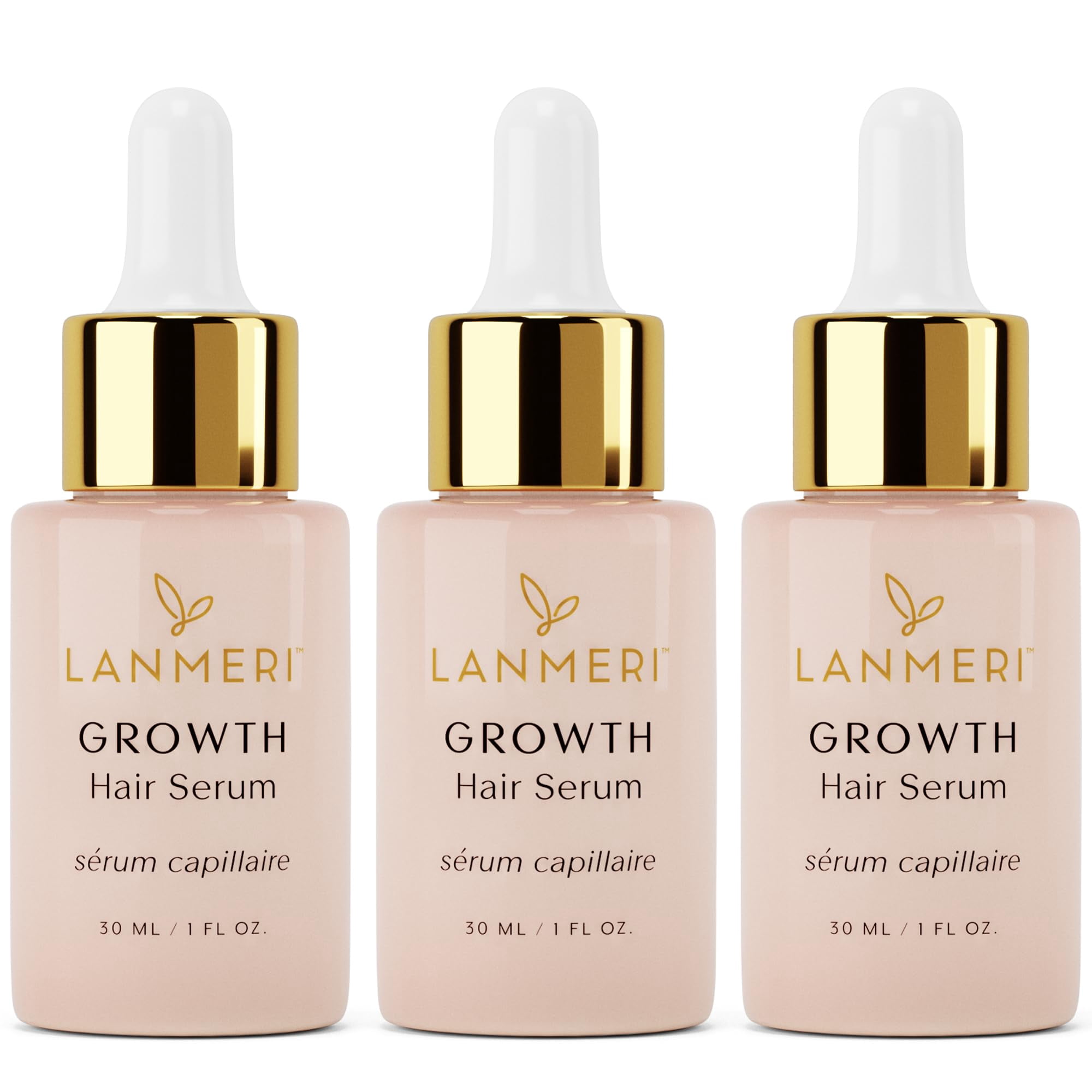 Lanmeri Vegan Hair Growth Serum for Women & Men Natural Scalp