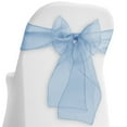 thumbnail image 1 of Lann's Linens - 10 Elegant Organza Wedding/Party Chair Cover Sashes/Bows - Ribbon Tie Back Sash - Baby Blue, 1 of 4