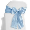 thumbnail image 1 of Lann's Linens - 10 Elegant Satin Wedding/Party Chair Cover Sashes/Bows - Ribbon Tie Back Sash - Baby Blue, 1 of 4