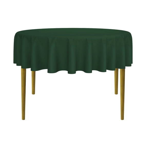 Lann's Linens - 10 Premium 70" Round Tablecloths for Wedding / Banquet / Restaurant - Polyester Fabric Table Cloths - Hunter Green