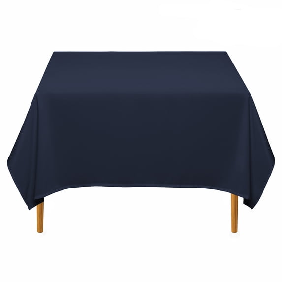 Lann's Linens - 10 Premium 70" Square Tablecloths for Wedding / Banquet / Restaurant - Polyester Fabric Table Cloth - Navy Blue