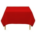 thumbnail image 1 of Lann's Linens - 10 Premium 70" Square Tablecloths for Wedding / Banquet / Restaurant - Polyester Fabric Table Cloth - Red, 1 of 7
