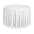 thumbnail image 1 of Lann's Linens - 108" Round Premium Tablecloth for Wedding / Banquet / Restaurant - Polyester Fabric Table Cloth - White, 1 of 7