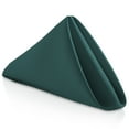 thumbnail image 1 of Lann's Linens Set of 12 Reusable Cloth Dinner Napkins, 20-inch Polyester Fabric Napkins for Holiday, Wedding and Event, Machine Washable, Hunter Green, 1 of 9