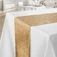 thumbnail image 1 of Lann's Linens 12" x 72" Gold Sequin Table Runner, Sparkly Tablecloth Cover for Wedding, Party, Banquet, 1 of 4