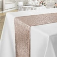 thumbnail image 1 of Lann's Linens 12" x 72" Rose Gold Sequin Table Runner, Sparkly Tablecloth Cover for Wedding, Party, Banquet, 1 of 4