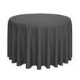 thumbnail image 1 of Lann's Linens - 120" Round Premium Tablecloth for Wedding / Banquet / Restaurant - Polyester Fabric Table Cloth - Dark Gray, 1 of 6