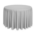 thumbnail image 1 of Lann's Linens - 132" Round Premium Tablecloth for Wedding / Banquet / Restaurant - Polyester Fabric Table Cloth - Silver Gray, 1 of 7
