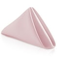 thumbnail image 1 of Lann's Linens Set of 144 Reusable Cloth Dinner Napkins, 20-inch Polyester Fabric Napkins for Holidays, Weddings and Events, Machine Washable, Pink, 1 of 9