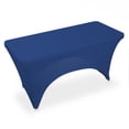 thumbnail image 1 of Lann's Linens 4' Fitted Spandex Tablecloth for 48" x 24" Rectangular Tables, Royal Blue, 1 of 3
