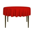 thumbnail image 1 of Lann's Linens - 5 Premium 70" Round Tablecloths for Wedding/Banquet/Restaurant - Polyester Fabric Table Cloths - Red, 1 of 7