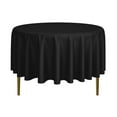 thumbnail image 1 of Lann's Linens - 5 Premium 90" Round Tablecloths for Wedding/Banquet/Restaurant - Polyester Fabric Table Cloths - Black, 1 of 7