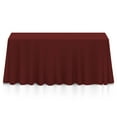 thumbnail image 1 of Lann's Linens 5 Pack 90 x 132 Inch Rectangular Tablecloth, Washable Polyester Fabric Table Cloth for Dining Tables, Restaurants, Weddings - Burgundy, 1 of 7
