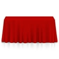 thumbnail image 1 of Lann's Linens 5 Pack 90 x 156 Inch Rectangular Tablecloth, Washable Polyester Fabric Table Cloth for Dining Tables, Restaurants, Weddings - Red, 1 of 6
