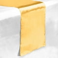 thumbnail image 1 of Lann's Linens - 5 Satin 12" x 108" Dining Room Table Runners for Wedding, Reception or Party - Gold, 1 of 2
