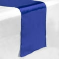 thumbnail image 1 of Lann's Linens - 5 Satin 12" x 108" Dining Room Table Runners for Wedding, Reception or Party - Royal Blue, 1 of 2