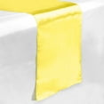 thumbnail image 1 of Lann's Linens - 5 Satin 12" x 108" Dining Room Table Runners for Wedding, Reception or Party - Yellow, 1 of 2