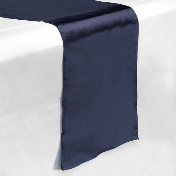 Lann's Linens - 5 Satin 12" x 108" Dining Room Table Runners for Wedding, Reception or Party